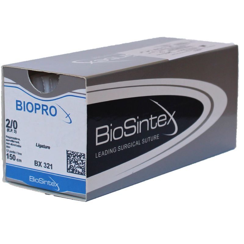 Biopro(BX 321),Поліпропілен,USP 2/0 (M 3), 150 см ,без голки ,відрізок